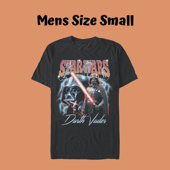 Star Wars Three Vader Moon Darth Vader Mens Graphic Crew Neck T-Shirt Size Small - Picture 1 of 6